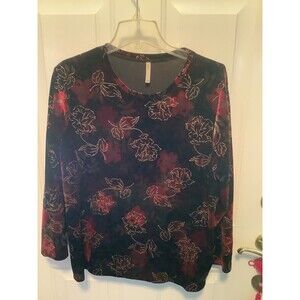 velor womans xl blouse